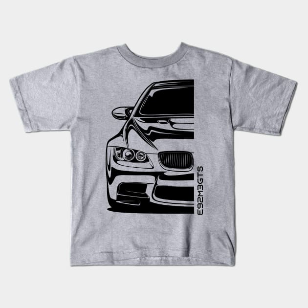 E92 M3 GTS Kids T-Shirt by idrdesign